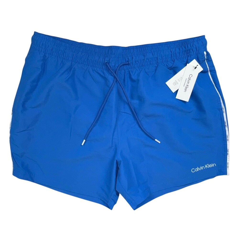 Calvin Klein Swim Trunks Board Shorts Core Euro 5″ Blue Pool Mens Size XXL New